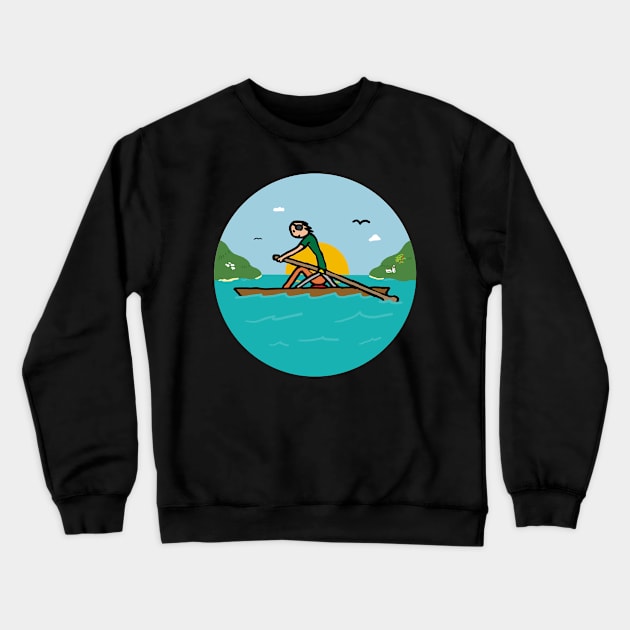 Rowing Crewneck Sweatshirt by Mark Ewbie